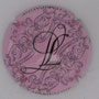 Marque : LAMALIERE Philippe N° Lambert : 4a Couleur : Fond rose, écrituree noire Description : Initiales LP  Emplacement : 