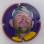 Marque : CT PALM  N° Lambert : NR8  Couleur : Polychrome, contour rouge   Description : Marco Pantani - initiales CT au verso    Ref perso :  