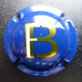 Marque : FENAUT - BAILLY N° Lambert : NR Couleur :  Fond bleu, écritures or et   blanc Description : Lettres FB stylisées  Emplacement : 