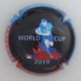 Marque : HENNEQUIN B N° Lambert : 77 Couleur : Fond noir, contour rouge et bleu Description : World cup 2019 - nom du producteur Emplacement : 