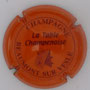 Marque : BEAUMONT sur VESLE N° Lambert : NR Couleur : Or et vert Description : Restaurant La table champenoise Emplacement : 