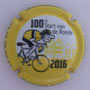 Marque : GOUTORBE André & fils N° Lambert : 17c Couleur : Polychrome, contour jaune  Description : Tour des Flandres 2016- nom de la marque  Emplacement : 