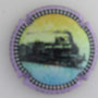Marque : VALLLADE et filles N° Lambert : 8g Couleur : Contour violet pâle Description : Train - nom de la marque  Emplacement : 