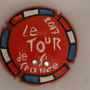 Marque : SV - CAPSULES N° Lambert : NR10 Couleur : Contour bleu, blanc, rouge. Fond rouge avec strass Description : Tour de France 2017  Emplacement : 