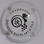 Marque : DEGENNE - SQUELART N° Lambert : 25 Couleur : Blanc et Noir Description : Initiales et grappes de raisins - nom de la marque Emplacement : 