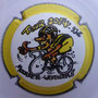 Marque : LOURDEAUX (château) N° Lambert : 32 Couleur : Blanc, contour jaune Description : Tour de France 2014 - Maillot doré -  nom de la marque  Emplacement : 