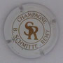 Marque : SCHMITTE - REMY B N° Lambert : 1 Couleur : Blanc et Or Description : Initiales et nom de la marque.  Emplacement : 