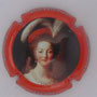 Marque : LEMAIRE Dominique N° Lambert : 23d Couleur : Contour orange Description : Marie Antoinette épouse de Louis XVI  Emplacement : 