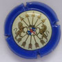 Marque : ROTHSCHILD (baron de) N° Lambert : 5  Couleur : Contour bleu, centre blanc et or Description : 5 flèches soutenus par un lion et une licorne     Emplacement : 