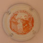 Marque : RENARD Leonie N° Lambert : 6.1 Couleur : Blanc et orange Description : Baptème de Clovis Ier - nom de la marque  Emplacement : 