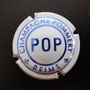 Marque : POMMERY N° Lambert : 107 Couleur :  Quart, blanc et bleu Description : Cuvée POP  Emplacement : 