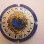 Marque : HENRIOT N° Lambert : 40 Couleur : Bleu. Grand centre  Description : Armoirie  Emplacement : 