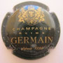 Marque : GERMAIN H N° Lambert : 24  Couleur : Vert foncé et or Description : Armoiries au-dessus de la marque  Emplacement : 054-06-03