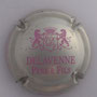 Marque : DELAVENNE Pierre & fils N° Lambert : 12 Couleur : Métal et rose Description : Blason soutenu par deux lions - nom de la marque Emplacement : 