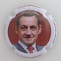 Marque : DONDELINGER - BROUCKAERT  N° Lambert : 3.2 Couleur : Contour blanc Description : Président Sarkozy  Emplacement : 