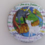 Marque : PIERRE Christophe  N° Lambert : A3b Couleur : Polychrome, Fond blanc Description : Le loup et l'agneau - nom de la marque  Emplacement : 