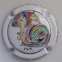 Marque : DOURY Philippe  N° Lambert : 108 Couleur : Fond blanc, Polychrome Description : Monsieur escargot - nom de la marque Emplacement : 