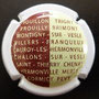 Marque :  MASSIF SAINT THIERRY N° Lambert : 8 Couleur :  Contour blanc, fond Polychrome Description : liste des villages du massif  Emplacement : 