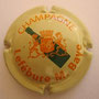 Marque :   LEFEBURE M. N° Lambert : 1 Couleur :  Fond crème  Description : Bouteille de champagne et armoirie  Emplacement : 070-04-03