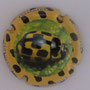 Marque : GENERIQUE  N° Lambert : 838d Couleur : Contour jaune Description : Coccinelle Ref perso : 