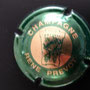 Marque :  PREVOT René N° Lambert : 1 Couleur : Vert et Or Description : Tour et cep Emplacement : 