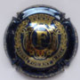 Marque : FOURNY & Fils (veuve) N° Lambert : 10 Couleur : bleu métallisée et or  Description : Lettre F dans un cartouche noir  Emplacement : 