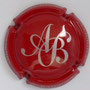 Marque : BAGNOST Arnaud N° Lambert : 6 Couleur : Rouge foncé et argent Description : Initiales stylisées  Emplacement : 