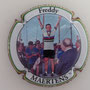 Marque : JUVENELLE Aline N° Lambert : A3a Couleur : Polychrome - contour arc en ciel Description : Freddy Maertens champion du monde Ostuni 1976 - nom de la marque Emplacement : 