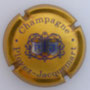 Marque : PLOYEZ - JACQUEMART N° Lambert : 4 Couleur : Or, bleu et blanc Description : Initiales PJ dans blason Emplacement :