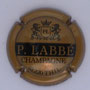 Marque : LABBE P N° Lambert : 2 Couleur : Bronze et noir Description : Initiales PL dans un blason couronné encadré de deux lions Emplacement : 