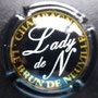 Marque : LEBRUN de NEUVILLE  N° Lambert : 17 Couleur : Noir or et blanc Description : Lady de N - nom de la marque Emplacement : 