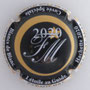Marque : FAY Michel N° Lambert : A7a Couleur : Contour noir Description : Millésime 2020 - initiales "FM" dans cercle noir - nom de la marque   Emplacement : 