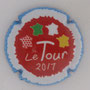 Marque : ROUYER Philippe N° Lambert : 68b Couleur : Contour bleu, centre rouge Description : Maillots - distinctifs - Tour de France 2017 - nom de la marque sur le contour  Emplacement : 