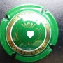 Marque : DUVAL LEROY N° Lambert : 42 Couleur : Vert foncé, Or et blanc  Description : Cœur blanc dans   armoirie  Emplacement : 