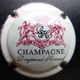 Marque :   HENRIOT Raymond  N° Lambert : 5 Couleur :  Crème, Rouge et Noir Description : Initiales dans armoirie   soutenue par deux lions  Emplacement : 