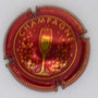 Marque : GENERIQUE  N° Lambert : 732 Couleur : Rouge et or Description : Coupe de champagne  Emplacement :