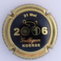 Marque : POIROT et fils N° Lambert : 9f Couleur : Contour or, fond noir Description : Gullegem Koerse 2016  Emplacement : 