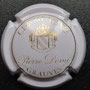 Marque : DOMI Pierre  N° Lambert : 10 Couleur : Blanc et or brillant Description : Blason surmonté d'une couronne  Emplacement : 044-03-03