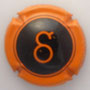 Marque : GUEUSQUIN N  N° Lambert : 8 Couleur : Noir, contour Orange Description : Lettre “G” - nom de la marque Emplacement : 