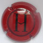 Marque : HEDIARD N° Lambert : 3 Couleur : Rouge et noir Description : Lettre H Emplacement : 