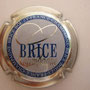 Marque : BRICE N∞ Lambert : 10 Couleur : Contour métal Description : Inscription Brice en bleu dans un cercle contour blleu  Emplacement : 016-05-01