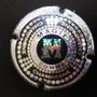 Marque : GENERIQUE  N° Lambert : 770c Couleur : Argent et noir  Description : M comme Magie  Ref perso : 924-01-01
