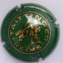 Marque : TAITTINGER N° Lambert : 63a Couleur : Vert foncé, or-orangé Description : Cavalier. Petit dessin. Deux cercles Or  Emplacement : 