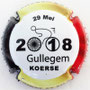 Marque : POIROT et fils N° Lambert : 11 Couleur : Contour Noir, jaune, rouge, fond blanc Description : Gullegem Koerse 2018  Emplacement : 