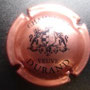 Marque : DURAND (veuve)  N° Lambert : 6 Couleur :  Rosé et noir Description : Blason entouré de   deux lions  Emplacement : 