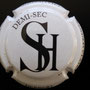 Marque : HERBERT Stéphane N° Lambert : 23b Couleur : Blanc et Noir Description : Demi-sec. Initiales SH en lettres capitales  Emplacement : 