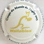 Marque : MONT HAUBAN (du)   N° Lambert : 20d Couleur : Fond blanc - Australie "Les Kangourous" Description : Coupe du monde de rugby 2015 - Nom de la marque Emplacement : 