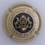 Marque : HENRIOT N° Lambert : 62 Couleur : Or et noir Description : Blason doré dans un cercle noir - nom de la marque  Emplacement : 