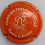 Marque : BOUCHE Nathalie N° Lambert : 3-4 Couleur : Orange et blanc Description : Bicentenaire Louis XIV - nom de la marque  Emplacement : 