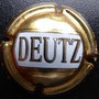 Marque : DEUTZ N° Lambert : 23b - diam 30 Couleur : Or  Description : Deutz dans un cartouche blanc au contour or.   Emplacement : 